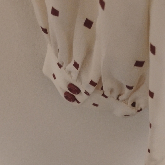 Kate Spade Cream Tie Front Blouse - Picture 7 of 7